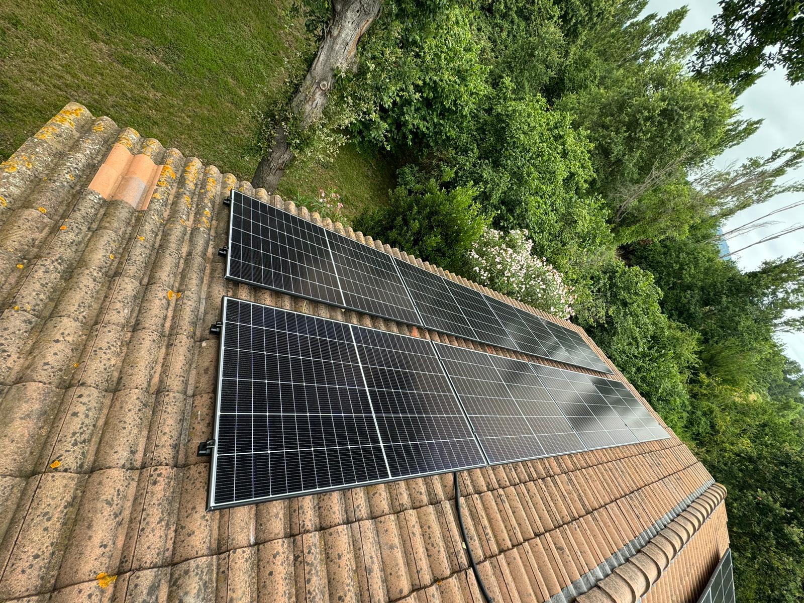 Panneaux solaires vue 1